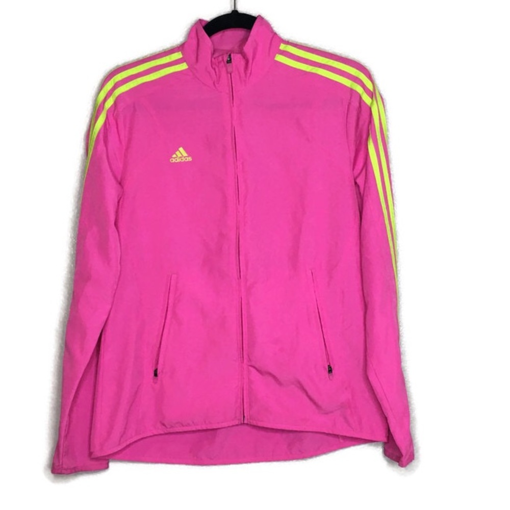 Pink Adidas Sample Windbreaker Jacket medium